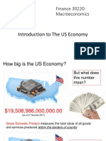 Finance 30220: Macroeconomics: Introduction To The US Economy