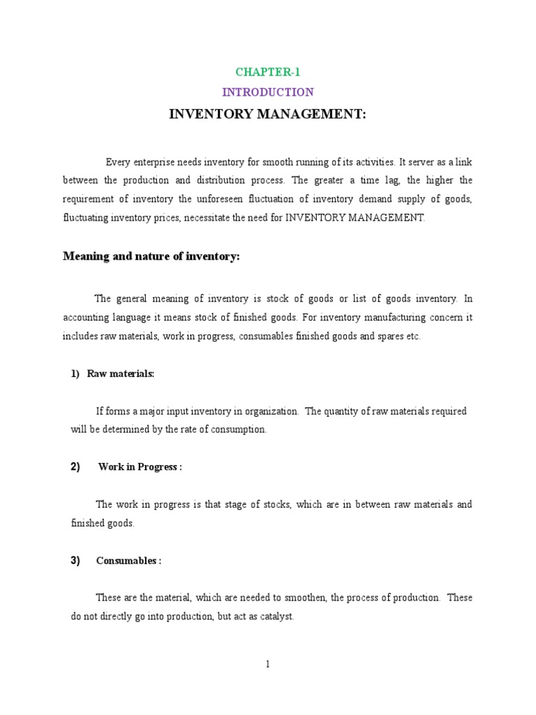 Inventory Management New | PDF | Inventory | Business Economics