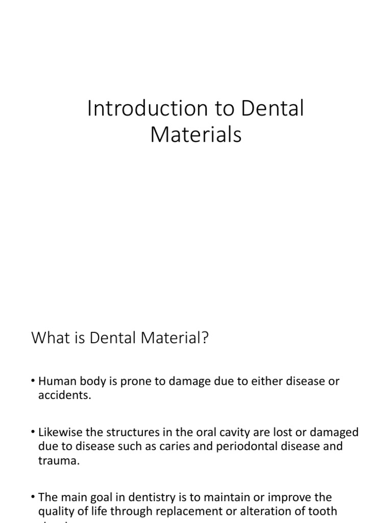 Introduction To Dental Materials PDF Dental Material Dental Composite
