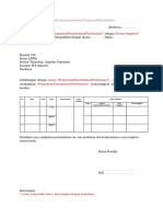 Contoh Format Surat Pernyataan Pergantian Ketua Dan Anggota