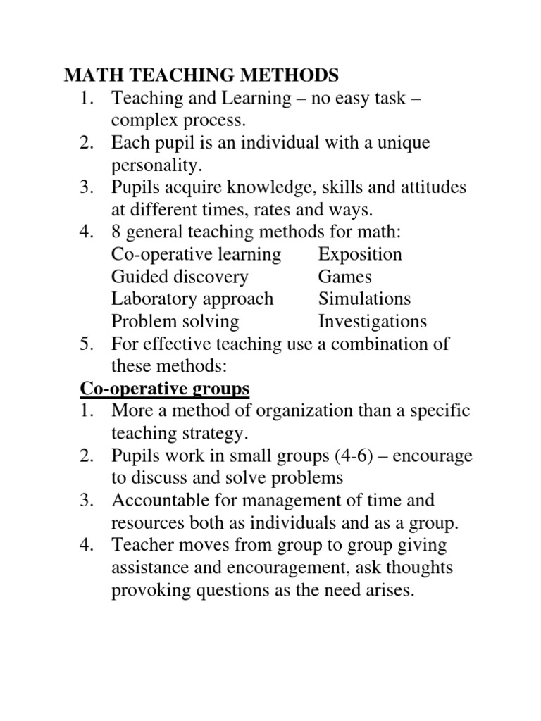 Teaching Methods PDF
