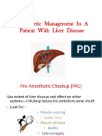 Anaesthetic Management in a Patient With Liver Disease