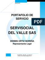 Porta Folio Servisocial Del Valle SAS