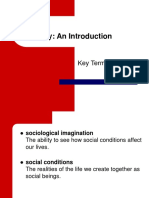 Sociology: An Introduction: Key Terms