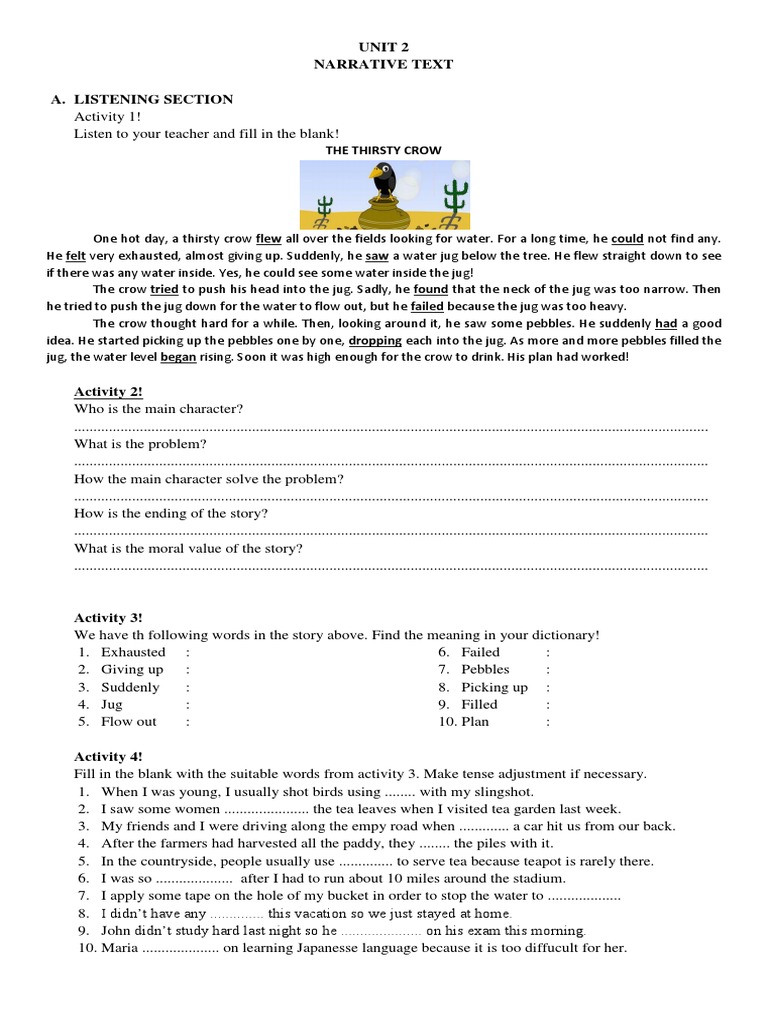 Narrative Text Verb Narrative