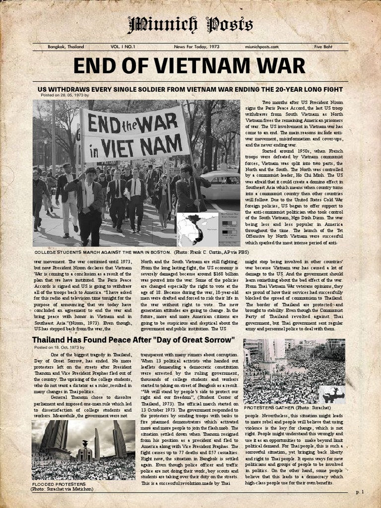 End of Vietnam War and Thai Uprising | PDF | Vietnam War | Thailand