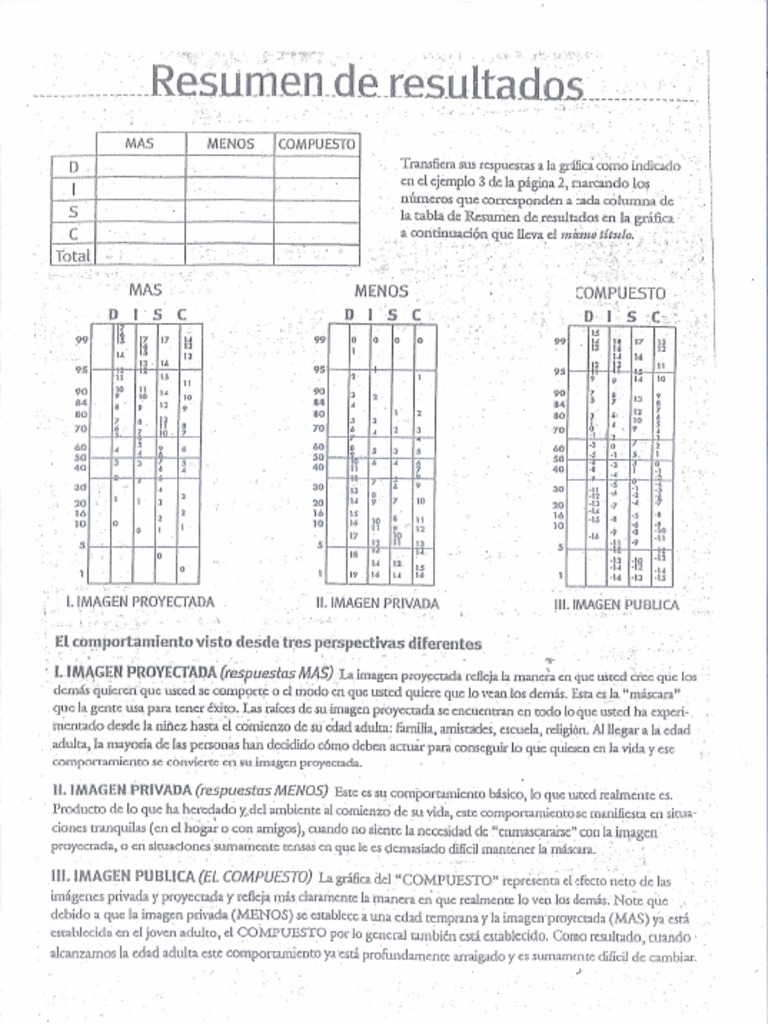 Matriz DISC de Personalidad | PDF