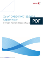 Xerox D95/D110/D125/D136 Copier/Printer: System Administration Guide