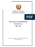 2007 - CM Moçambique - Estratégia Da Propriedade Intelectual 2008 - 2018