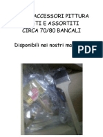 Offerta Stock Accessori Pittura