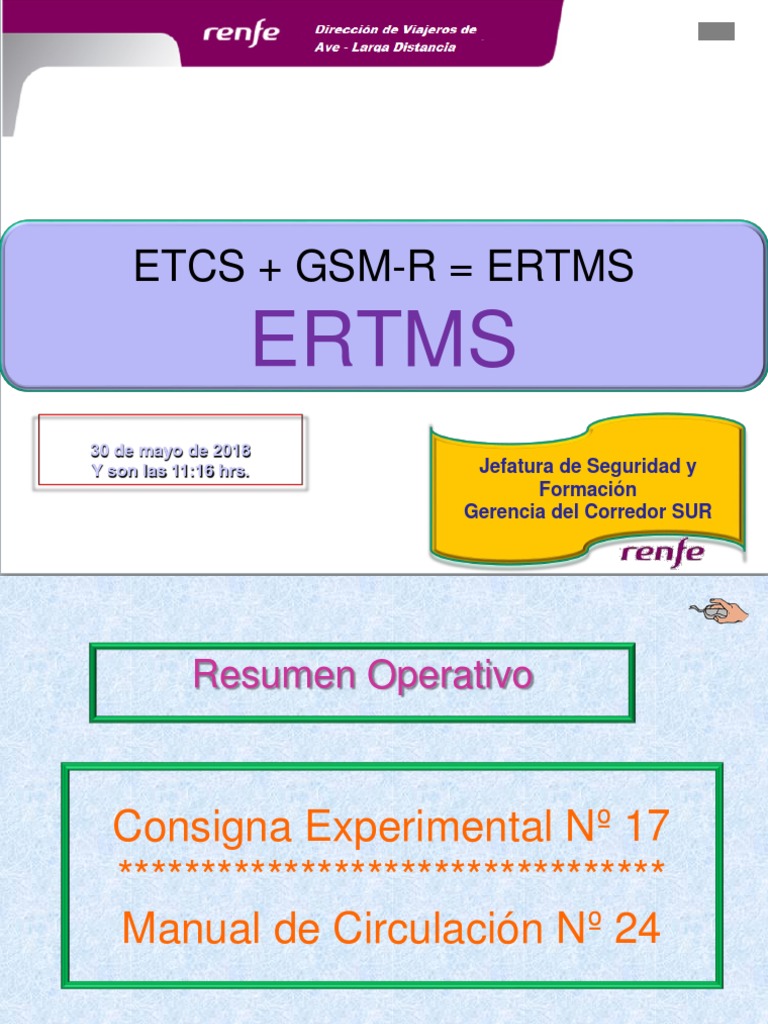 ERTMS: Modos y Balizas en Ferrocarriles | PDF | Transporte | Equipo