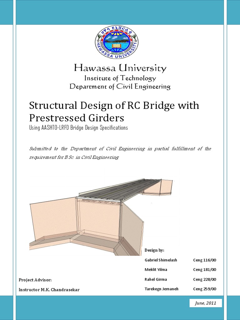 Bridge Project Final PDF | PDF | Structural Load | Prestressed Concrete
