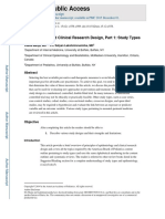 Epidemiology and Clinical Research Design, Part 1 - Study Types