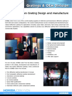 Custom Grating Design and Manufacture: HORIBA Jobin Yvon Capabilities Include