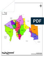 Mapa de Tabasco y Sus Municipios Con Nombres a Color