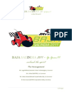 BAJA SAEINDIA 2011 Information Docket Rule Book