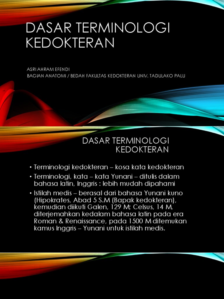 1 Dasar Terminologi Kedokteran