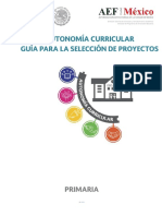 Guiìa para La Seleccioìn de Proyectos-Primaria - 25042018