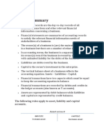 Week 3 Summary: The Following Rules Apply To Asset, Liability and Capital Accounts