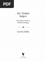 (Wo Es War) Slavoj Zizek-The Ticklish Subject - The Absent Centre of Political Ontology-Verso (2000) PDF