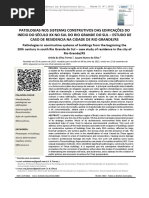 PATOLOGIAS NOS SISTEMAS CONSTRUTIVOS DAS EDIFICAÇÕES DO INÍCIO DO SÉCULO XX NO SUL DO RIO GRANDE DO SUL – ESTUDO DE CASO DE RESIDENCIA NA CIDADE DE RIO GRANDE/RS