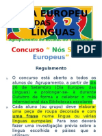 Concurso - Dia Europeu Das Línguas