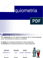 Soluciones químicas: tipos y unidades de concentración