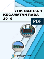Statistik Daerah Kecamatan Raba 2016