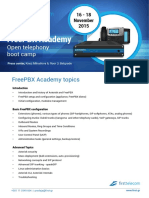 FreePBX Academy Belgrade Nov 2015