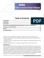 Korg Microsampler - English Editor Librarian - Manual - Update V2