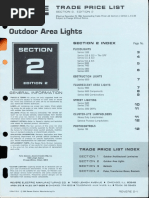 Revere Trade Price List - Outdoor Area 1966