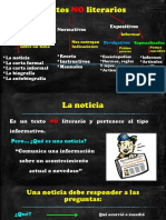 Textos No Literarios (Noticia, Receta, Reglamento)