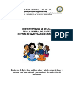 Protocolo de Entrevista A Niños y Adolescente en Camara Gesell y Metodologia de Recolección de Testimonio