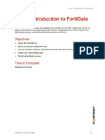 Lab 1 - Introduction To FortiGate