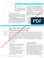 Das Mengenrisiko Beim Detailpauschalvertrag (ZVB 2013-148)