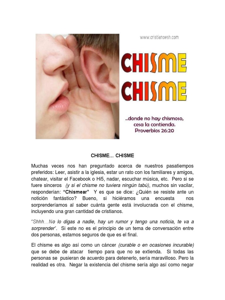 Chisme Chisme PDF | PDF | Dios en el cristianismo | Idiomas
