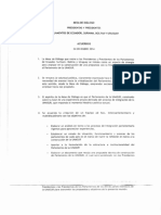 Acuerdos de La Mesa de Dialogo de Presidentas y Presidentes de Los Parlamentos de Ecuador Suriname Bolivia y Uruguay