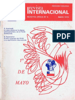 Revista Internacional. Edicion Chilena. Nuestra Epoca N°5. Mayo 1976.