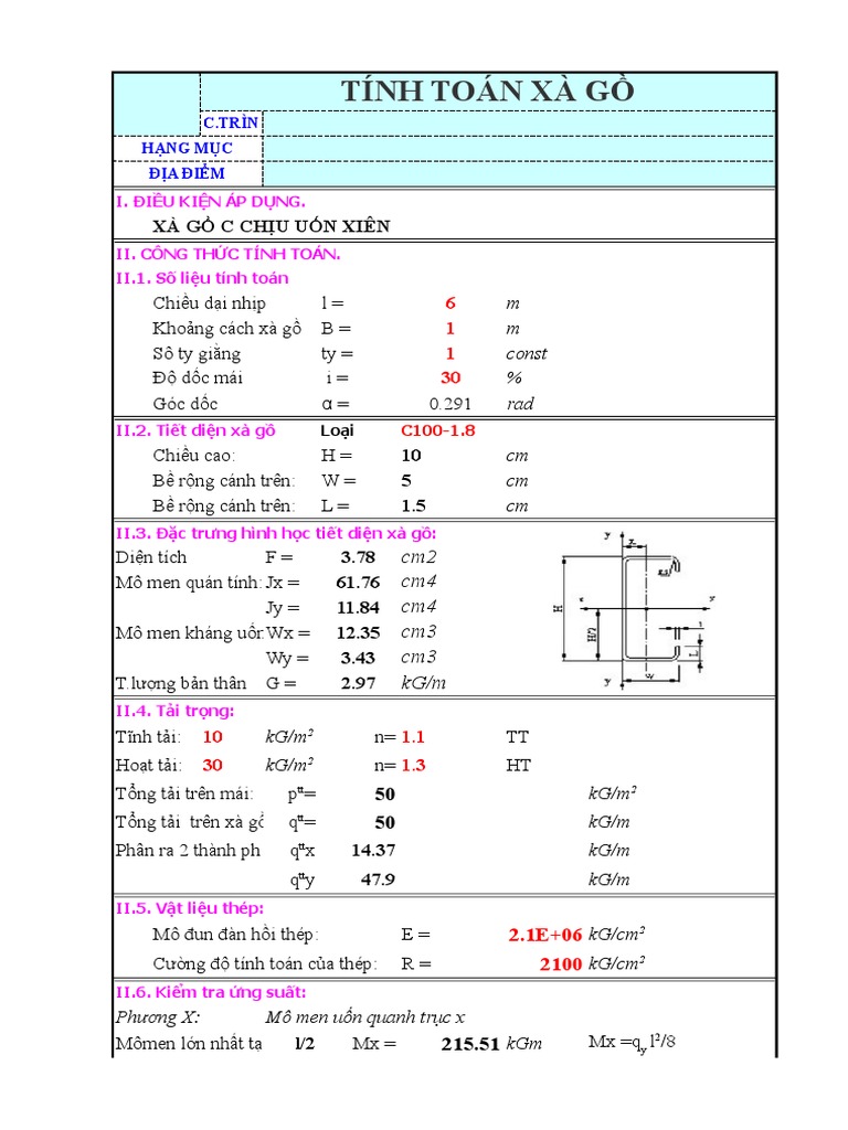 Chieu Dai Tinh Toan Cua Cot Thep | PDF