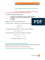 Méthodologie Pour Résoudre Algébriquement Une Équation Se Ramenant À Une Équation Produit