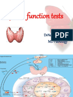 Thyroid Function Tests: Drneha Mahajan MD Pathology