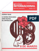 Revista Internacional. Edicion Chilena. Nuestra Epoca N°3. Marzo 1977