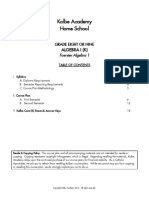 Algebra 1 Foerster 2014 Semester Sample