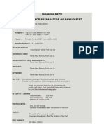 Guideline ARPN Author Guides For Preparation of Manuscript: Please Follow The Following Instructions