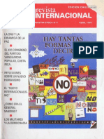 Revista Internacional. Edicion Chilena. Nuestra Epoca N°4. Abril 1989