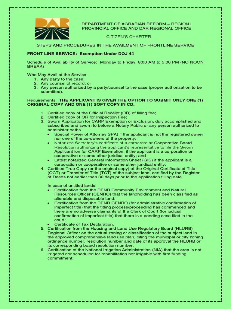 Exemption Under DOJ 44 | PDF | Notary Public | Government