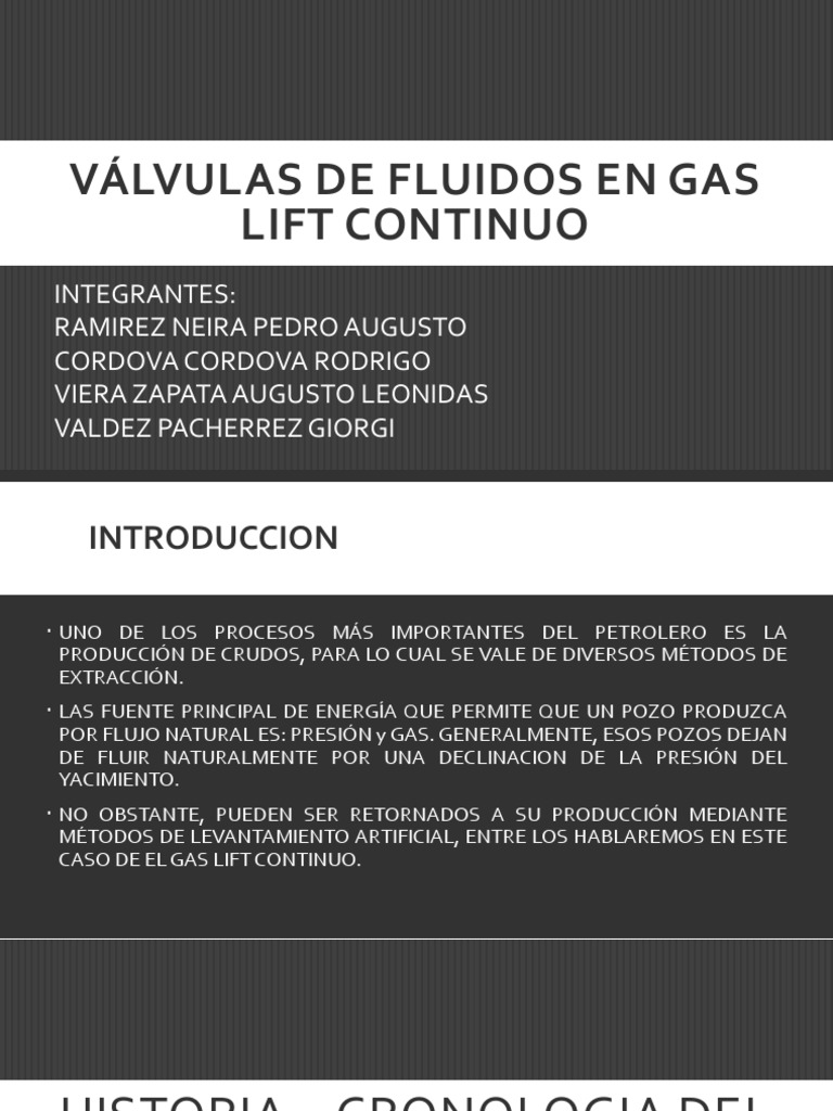 Válvulas de Fluidos en Gas Lift Continuo | PDF | Gases | Química