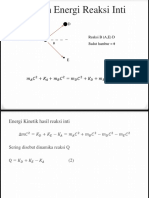 Persamaan Energi Reaksi Inti