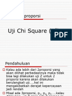 Uji Proporsi Dan Chi-Square Materi Kedelapan