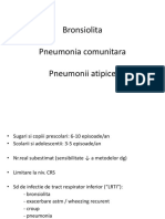 Bronsiolita Pneumonia Comunitara Pneumonii Atipice